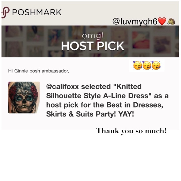 Knitted Silhouette Style A-Line Dress 🎉2X HP🎉 - Picture 4 of 5